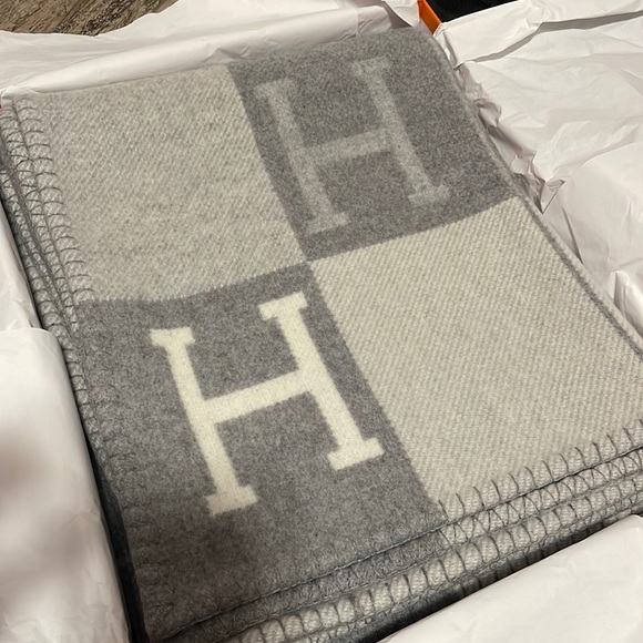 Hermes Bedding Hermes Avalon Blanket Grey Poshmark